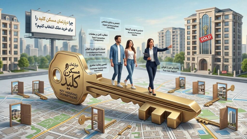 چرا دپارتمان مسکن کلید را برای خرید ملک انتخاب کنیم